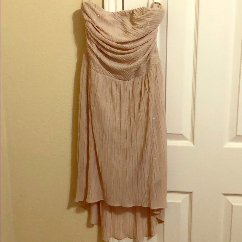 NWT Express strapless hi-low dress